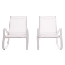 Load image into Gallery viewer, Traveler Outdoor Patio Mesh Sling Rocking Lounge Chair Set of 2 by Modway

