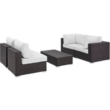 Load image into Gallery viewer, Convene 5 Piece Outdoor Patio Sectional Set by Modway
