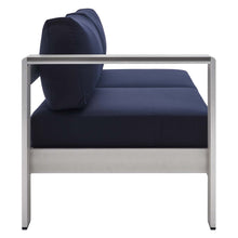 Load image into Gallery viewer, Shore Sunbrella¨ Fabric Aluminum Outdoor Patio Left-Arm Loveseat by Modway
