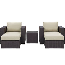 Load image into Gallery viewer, Convene 5 Piece Outdoor Patio Sectional Set by Modway
