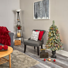 Load image into Gallery viewer, 4&#39; Frosted Pine, Pinecone &amp; Berries Artificial Christmas Tree w/ 100 Clear LED
