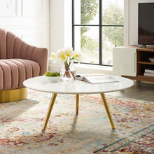 Load image into Gallery viewer, Lippa 36&quot; Round Wood Coffee Table with Tripod Base by Modway
