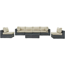 Load image into Gallery viewer, Summon 7 Piece Outdoor Patio Sunbrella¨ Sectional Set by Modway
