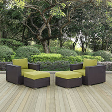 Load image into Gallery viewer, Convene 4 Piece Outdoor Patio Sectional Set by Modway
