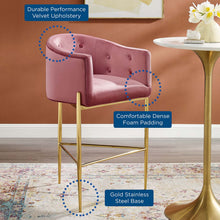 Load image into Gallery viewer, Savour Tufted Performance Velvet Bar Stool by Modway
