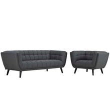 Load image into Gallery viewer, Bestow 2 Piece Upholstered Fabric Sofa and Armchair Set by Modway
