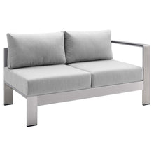 Load image into Gallery viewer, Shore 7 Piece Sunbrella¨ Fabric Outdoor Patio Aluminum Sectional Sofa Set by Modway
