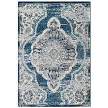 Load image into Gallery viewer, Entourage Malia Distressed Vintage Floral Vintage Medallion 8x10 Area Rug by Modway
