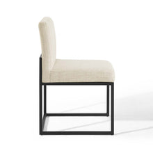 Load image into Gallery viewer, Carriage Channel Tufted Sled Base Upholstered Fabric Dining Chair by Modway
