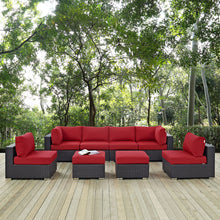 Load image into Gallery viewer, Convene 8 Piece Outdoor Patio Sectional Set by Modway

