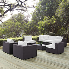 Load image into Gallery viewer, Convene 8 Piece Outdoor Patio Sectional Set by Modway
