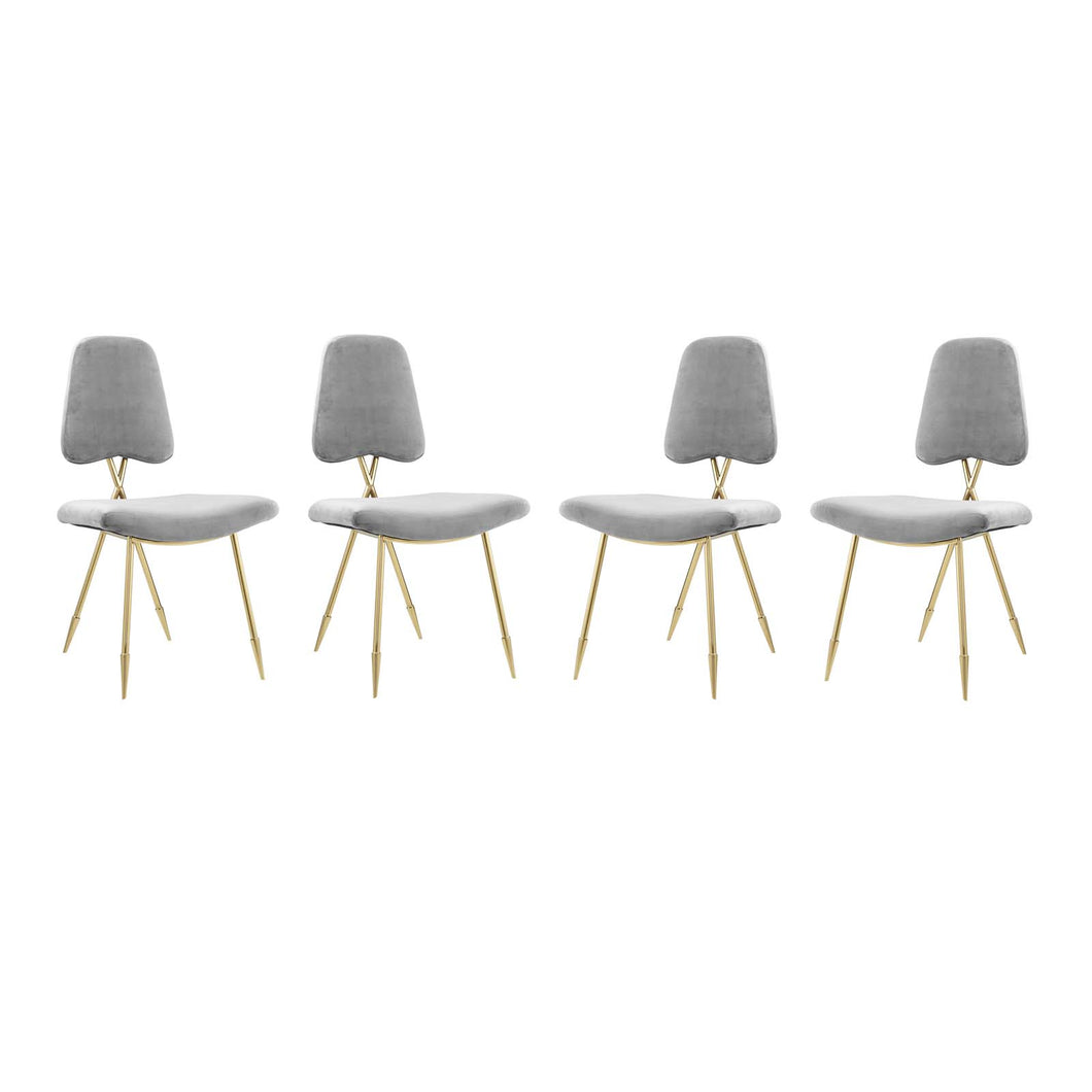 Ponder Dining Side Chair Set of 4 by Modway