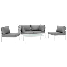 Load image into Gallery viewer, Harmony 5 Piece Outdoor Patio Aluminum Sectional Sofa Set by Modway

