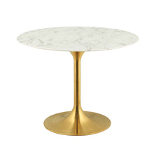 Load image into Gallery viewer, Lippa 40&quot; Round Faux Marble Dining Table by Modway
