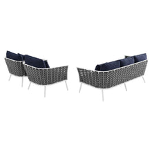 Load image into Gallery viewer, Stance 3 Piece Outdoor Patio Aluminum Sectional Sofa Set by Modway
