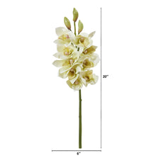 Load image into Gallery viewer, 20&quot; Cymbidium Orchid Artificial Flower (Set of 4)
