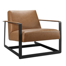 Load image into Gallery viewer, Seg Vegan Leather Accent Chair by Modway
