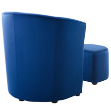 Load image into Gallery viewer, Divulge Performance Velvet Arm Chair and Ottoman Set by Modway
