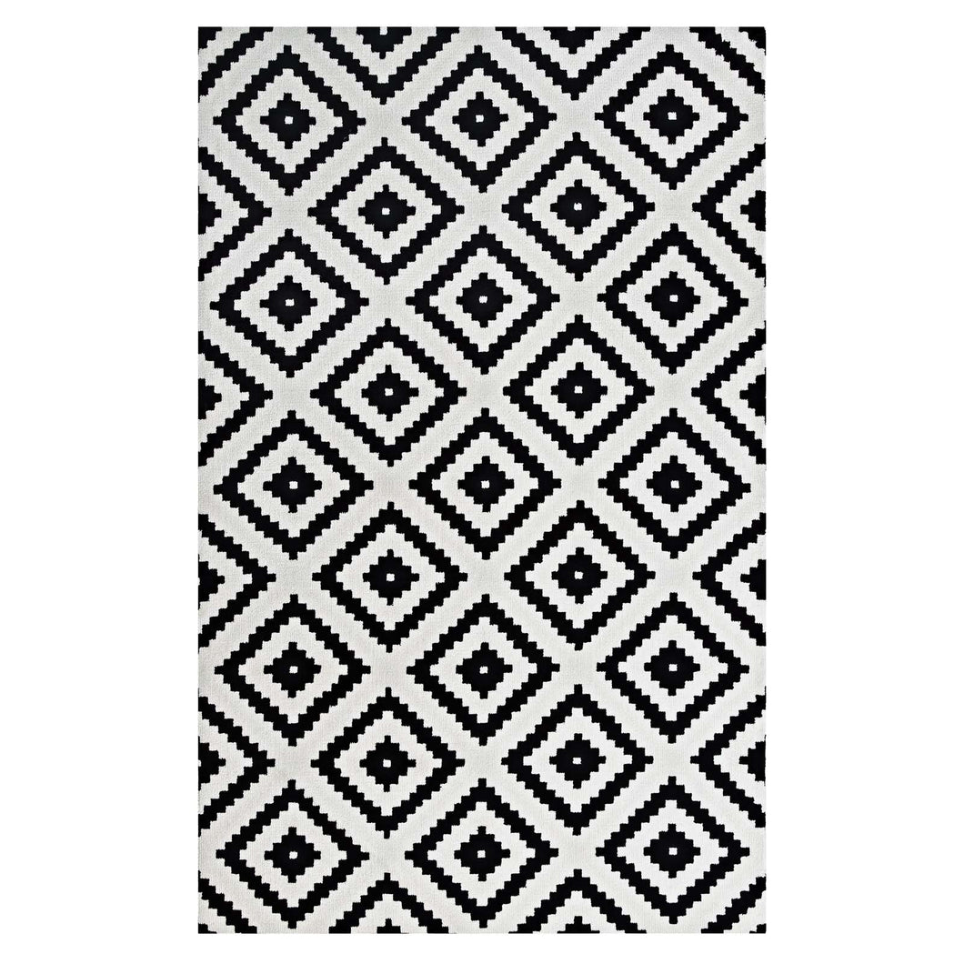 Alika Abstract Diamond Trellis 8x10 Area Rug by Modway