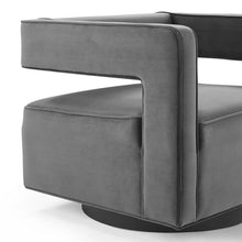 Load image into Gallery viewer, Booth Performance Velvet Performance Velvet Swivel Armchair by Modway
