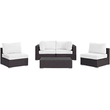 Load image into Gallery viewer, Convene 5 Piece Outdoor Patio Sectional Set by Modway
