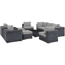 Load image into Gallery viewer, Summon 10 Piece Outdoor Patio Sunbrella¨ Sectional Set by Modway
