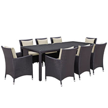 Load image into Gallery viewer, Convene 9 Piece Outdoor Patio Dining Set by Modway
