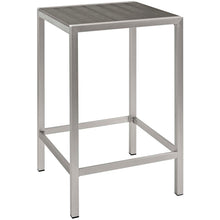 Load image into Gallery viewer, Shore 3 Piece Outdoor Patio Aluminum Pub Set by Modway
