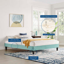 Load image into Gallery viewer, Reign Performance Velvet Queen Platform Bed Frame by Modway
