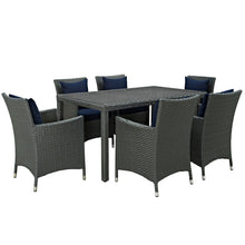 Load image into Gallery viewer, Sojourn 7 Piece Outdoor Patio Sunbrella¨ Dining Set by Modway
