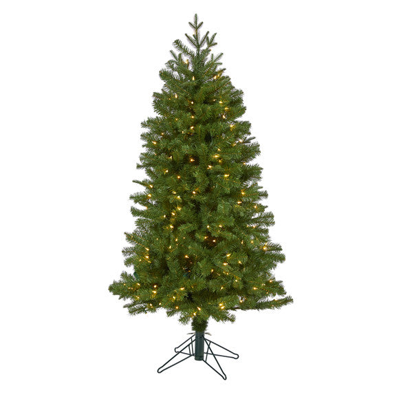 5' Vancouver Spruce Artificial Christmas Tree with 200 Warm White Lights