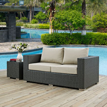 Load image into Gallery viewer, Sojourn Outdoor Patio Sunbrella¨ Loveseat by Modway
