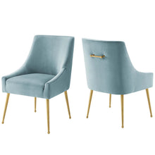 Load image into Gallery viewer, Discern Upholstered Performance Velvet Dining Chair Set of 2 by Modway
