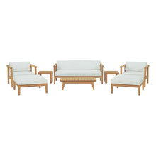 Load image into Gallery viewer, Bayport 8 Piece Outdoor Patio Teak Set by Modway
