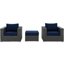 Load image into Gallery viewer, Sojourn 3 Piece Outdoor Patio Sunbrella¨ Sectional Set by Modway
