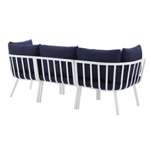 Load image into Gallery viewer, Riverside 3 Piece Outdoor Patio Aluminum Sectional Sofa Set by Modway
