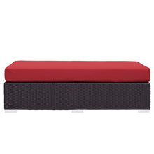 Load image into Gallery viewer, Convene Outdoor Patio Fabric Rectangle Ottoman by Modway
