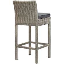 Load image into Gallery viewer, Conduit Outdoor Patio Wicker Rattan Bar Stool by Modway
