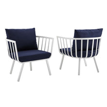 Load image into Gallery viewer, Riverside Outdoor Patio Aluminum Armchair Set of 2 by Modway
