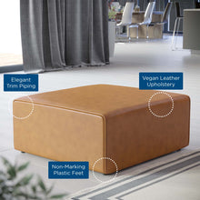 Load image into Gallery viewer, Mingle Vegan Leather Ottoman by Modway
