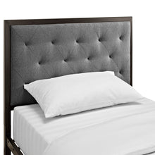 Load image into Gallery viewer, Mia Fabric Twin Bed by Modway

