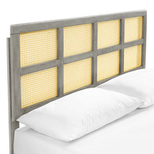 Load image into Gallery viewer, Sidney Cane and Wood Queen Platform Bed With Angular Legs by Modway
