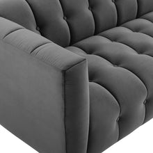 Load image into Gallery viewer, Mesmer Channel Tufted Button Performance Velvet Sofa by Modway
