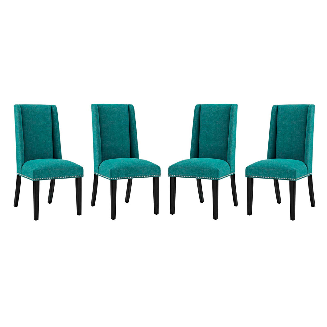 Baron Fabric Dining Chair Set of 4 by Modway