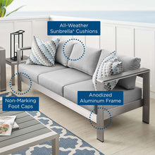 Load image into Gallery viewer, Shore Sunbrella¨ Fabric Aluminum Outdoor Patio Sofa by Modway
