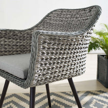 Load image into Gallery viewer, Endeavor Outdoor Patio Wicker Rattan Dining Armchair by Modway
