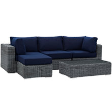 Load image into Gallery viewer, Summon 5 Piece Outdoor Patio Sunbrella¨ Sectional Set by Modway
