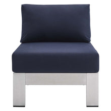 Load image into Gallery viewer, Shore 3 Piece Sunbrella¨ Fabric Outdoor Patio Aluminum Set by Modway
