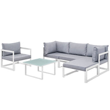 Load image into Gallery viewer, Fortuna 6 Piece Outdoor Patio Sectional Sofa Set by Modway
