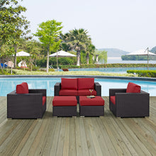 Load image into Gallery viewer, Convene 5 Piece Outdoor Patio Sofa Set by Modway

